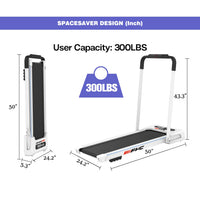 HKM-263123 Compact Folding Treadmill JK31-8A-WT for Home and Office Use