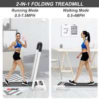 HKM-263123 Compact Folding Treadmill JK31-8A-WT for Home and Office Use