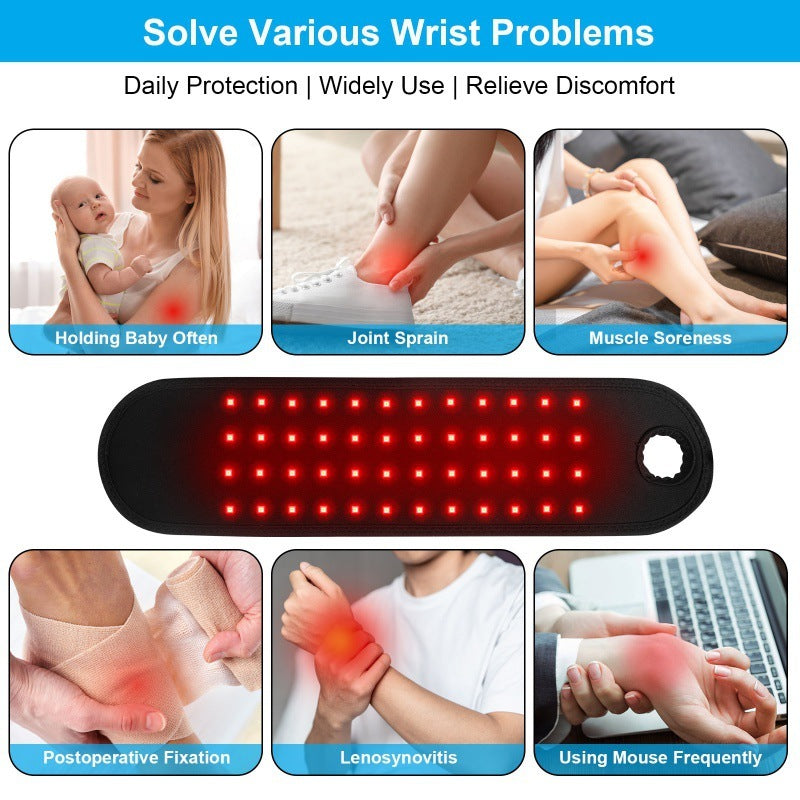 HKM-968083 Infrared Heating Therapy Band for Sports Recovery and Injury Relief, 11W Power, Type-C Black Design