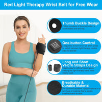 HKM-968083 Infrared Heating Therapy Band for Sports Recovery and Injury Relief, 11W Power, Type-C Black Design