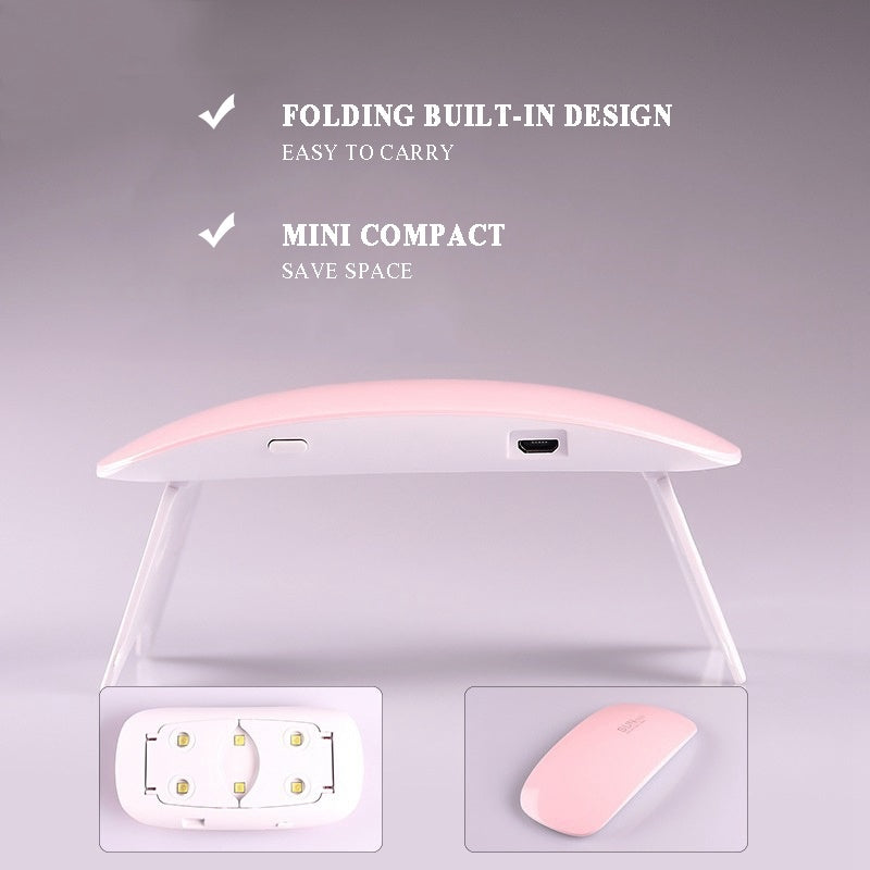 HKM-541523 Nail Art Complete Set with Manicure Lamp, Extension Glue, and Cleaning Tools