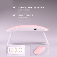 HKM-541523 Nail Art Complete Set with Manicure Lamp, Extension Glue, and Cleaning Tools