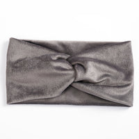HKM-709075 Wide Brim Cross Velvet Headband for Women in Plaid Flannel