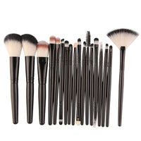 HKM-944531 18-Piece Makeup Brush Set with Blush, Lip, and Fan Brushes for Professional Use