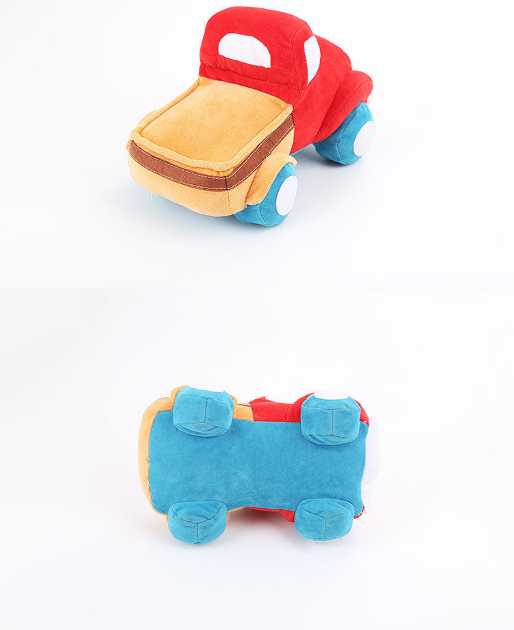 HKM-517843 Plush Car Dog Toy with Sound for Chewing and Playtime