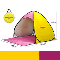 HKM-715283 Quick-Open Outdoor Curtain Tent for Convenient Sun Protection