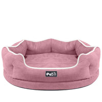 HKM-080979 Memory Foam Pet Sofa Cushion - Comfortable and Breathable Cloth Nest in Blue, Pink, or Grey (S & L Sizes)