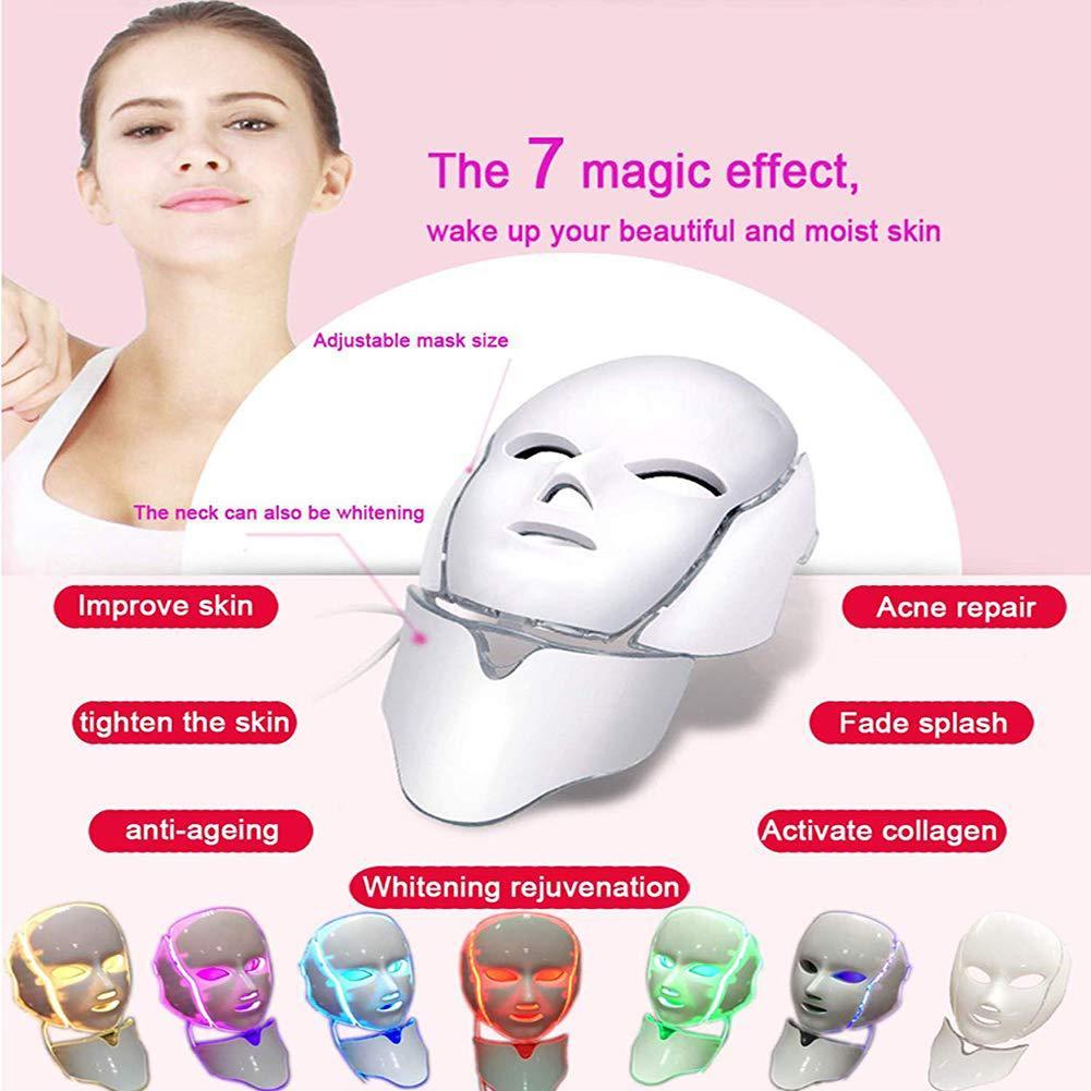 HKM-205523 LED Photon Rejuvenation Face Mask for Skin Therapy and Neck Care