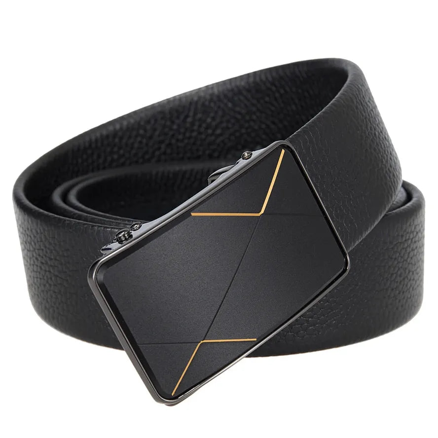 HKM-062739 Men's First Layer Cowhide Casual Belt - Durable and Stylish Accessory, Model LY36-25640-5
