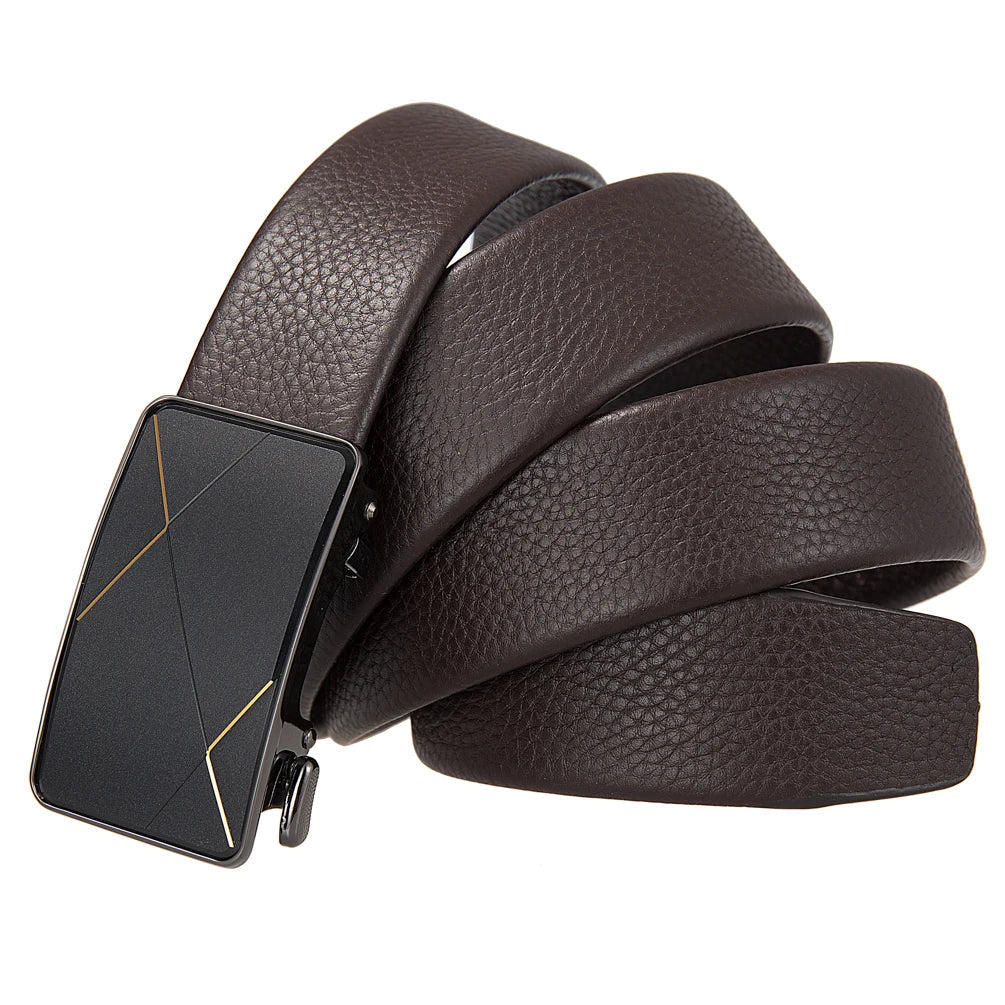 HKM-062739 Men's First Layer Cowhide Casual Belt - Durable and Stylish Accessory, Model LY36-25640-5