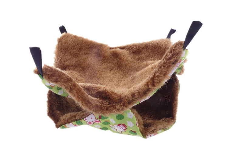 HKM-611347 Cozy Hamster Hammock for Small Animals - Available in Two Sizes, Ideal for Resting and Playing