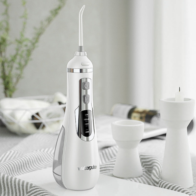 HKM-917715 Portable Electric Dental Flusher with Carrying Case - Model V500, White or Black Options