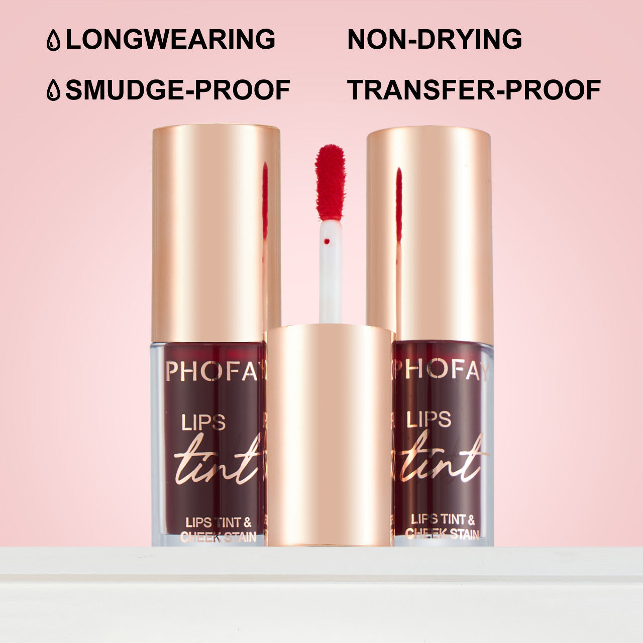 HKM-497299 Long-Wear Lip Tint with Buildable Color for Lips and Cheeks - 4 ML