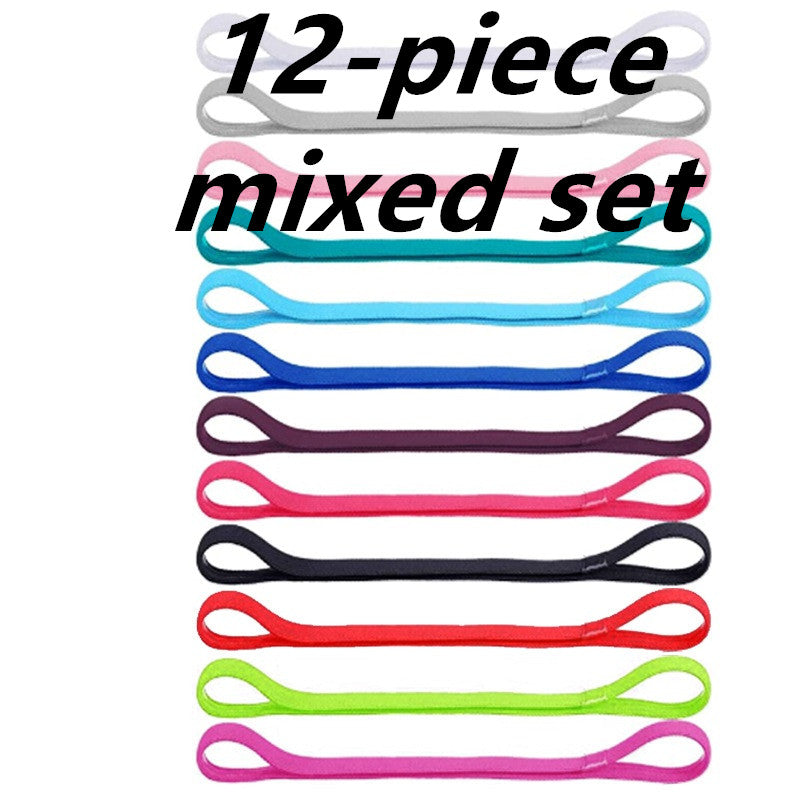 HKM-572691 Unisex Silicone Non-Slip Sweat-Wicking Sports Headband