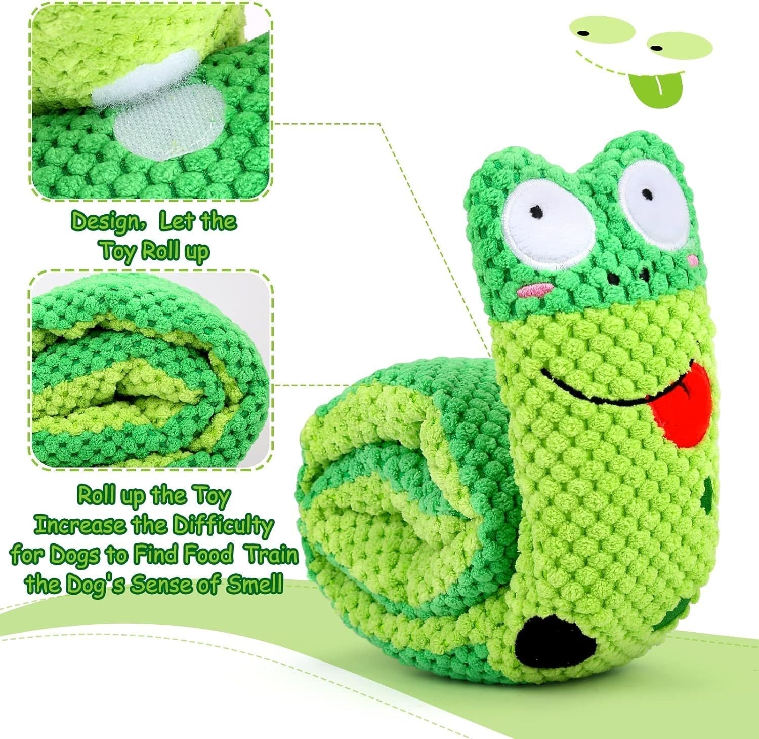 HKM-710995 Interactive Squeaky Dog Puzzle Toy for Foraging and Stress Relief - Suitable for Small, Medium, and Large Dogs