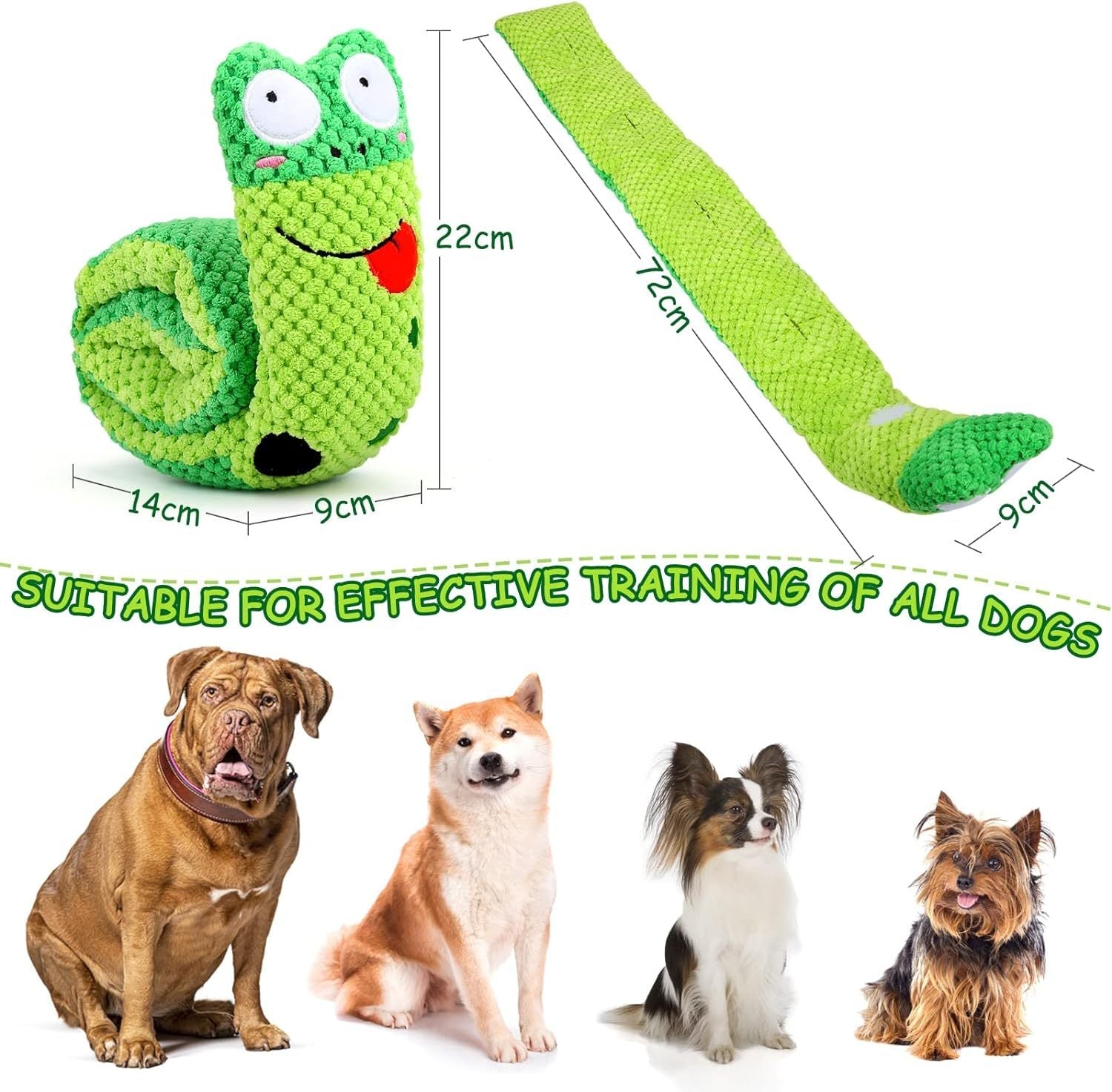 HKM-710995 Interactive Squeaky Dog Puzzle Toy for Foraging and Stress Relief - Suitable for Small, Medium, and Large Dogs