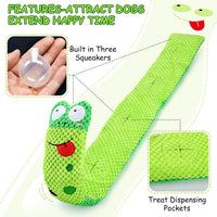 HKM-710995 Interactive Squeaky Dog Puzzle Toy for Foraging and Stress Relief - Suitable for Small, Medium, and Large Dogs