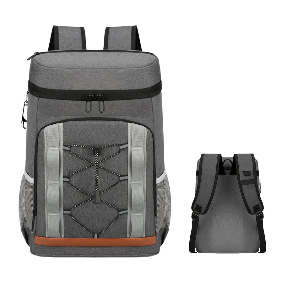 HKM-828243 Leakproof Insulated Cooler Backpack - 36 Can Capacity, Ideal for Picnic, Camping, Hiking, and Travel