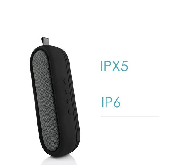 KTX-939347 Portable Waterproof Bluetooth Speaker with Dual 5W Audio, 2600mAh Rechargeable Battery, and 8-Hour Playtime for Outdoor Activities