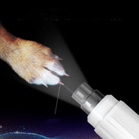 HKM-054035 Electric Pet Nail Clipper with LED Light ¨C Professional Nail Shaver for Cats and Small Dogs