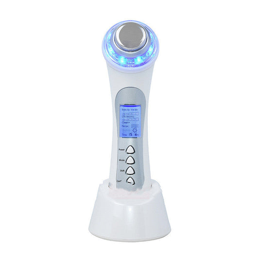 HKM-350483 5 in 1 Ultrasonic Pore Cleaning Device with Blue and Red Light Therapy