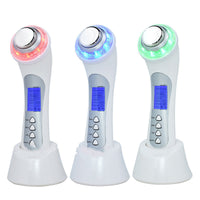HKM-350483 5 in 1 Ultrasonic Pore Cleaning Device with Blue and Red Light Therapy