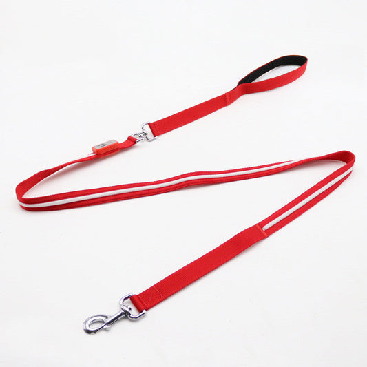 HKM-616339 Waterproof Rechargeable LED Pet Collar with Adjustable Features and Secure Buckle
