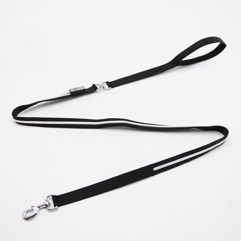 HKM-616339 Waterproof Rechargeable LED Pet Collar with Adjustable Features and Secure Buckle