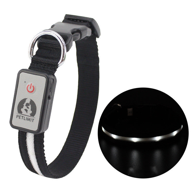 HKM-616339 Waterproof Rechargeable LED Pet Collar with Adjustable Features and Secure Buckle