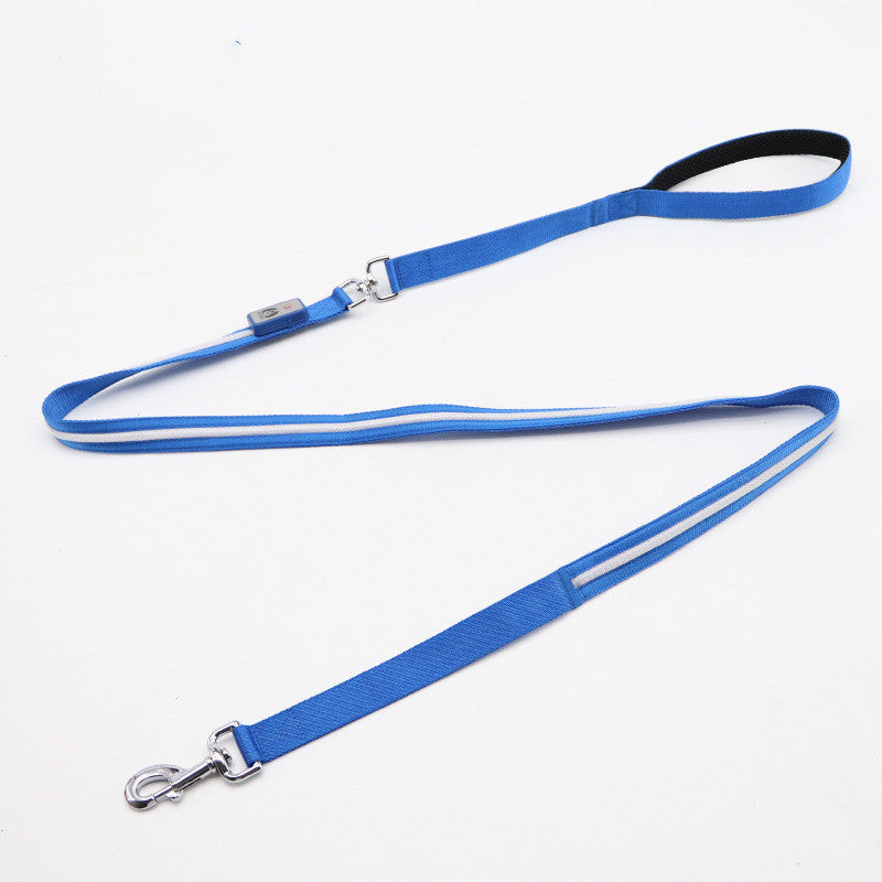 HKM-616339 Waterproof Rechargeable LED Pet Collar with Adjustable Features and Secure Buckle