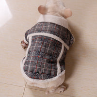 HKM-475091 Luxurious Velvet Plush Zipper Coat for Pets - Cozy Casual Jacket in Multiple Sizes (S-XXL)