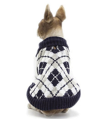 HKM-837331 Stylish Acrylic Sweater for Cats and Dogs in Navy Blue, Ginger Yellow, and Yellow - Available in XS to XL