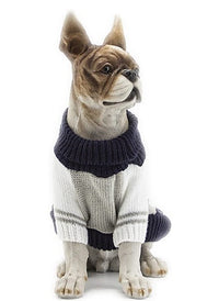 HKM-837331 Stylish Acrylic Sweater for Cats and Dogs in Navy Blue, Ginger Yellow, and Yellow - Available in XS to XL