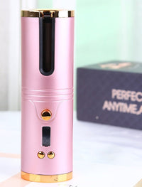 HKM-940819 Wireless Automatic Curling Iron with USB Lazy Charging – Ideal for Wet and Dry Hair, 15mm Diameter, Quick 3-5 Minute Styling