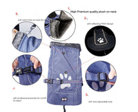 HKM-410195 Waterproof and Warm Casual Vest for Large Dogs - Available in Blue and Red, Sizes S to XXXL