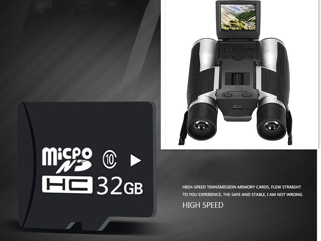 KTX-658835 12x32 Digital Camera Binoculars with 10x Optical Zoom and 1200 MP CMOS Sensor