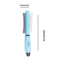 HKM-559059 Pet Comb for Dogs and Cats - Silicone Knot Removal Brush in Blue and Pink
