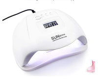 HKM-714579 Nail Art Tool Set with Nail Polish and Glue Phototherapy Lamp - 7ML Nail Trimming Tools