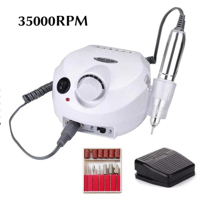HKM-714579 Nail Art Tool Set with Nail Polish and Glue Phototherapy Lamp - 7ML Nail Trimming Tools