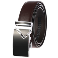 HKM-955539 Men's Automatic Buckle Genuine Cowhide Leather Belt - Style LY88362-1