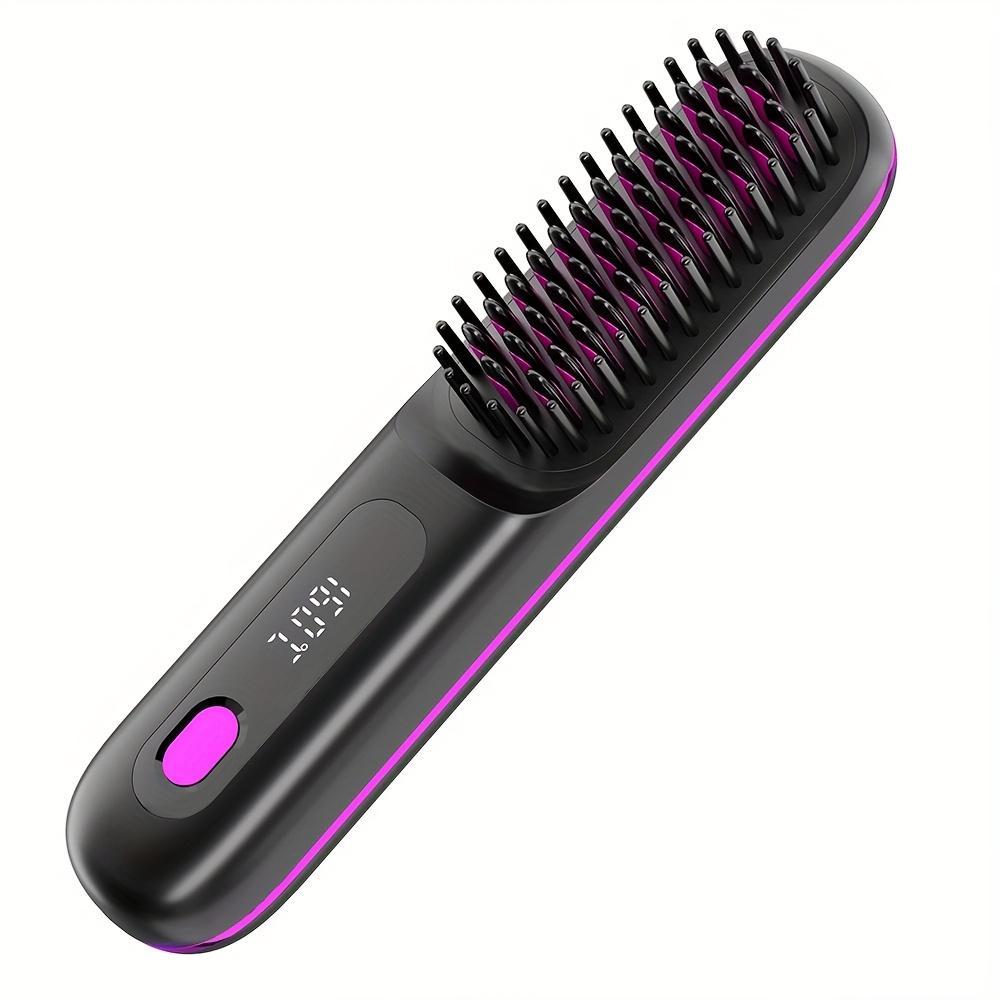 HKM-255763 USB Wireless Electric Hair Straightening Comb for Straightening and Curling with Gentle Styling Technology