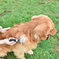 HKM-475411 All-in-One Pet Dematting and Deshedding Comb with Stainless Steel Teeth and Comfortable Handle