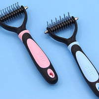 HKM-475411 All-in-One Pet Dematting and Deshedding Comb with Stainless Steel Teeth and Comfortable Handle