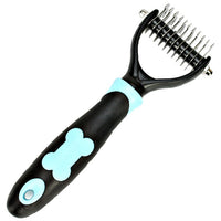 HKM-475411 All-in-One Pet Dematting and Deshedding Comb with Stainless Steel Teeth and Comfortable Handle