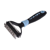 HKM-475411 All-in-One Pet Dematting and Deshedding Comb with Stainless Steel Teeth and Comfortable Handle