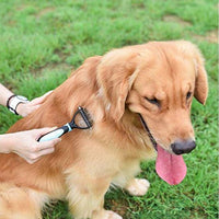 HKM-475411 All-in-One Pet Dematting and Deshedding Comb with Stainless Steel Teeth and Comfortable Handle