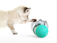 HKM-559187 Interactive Food-Leaking Cat Swing Toy - 14.6cm ABS Design for Dogs and Cats - Available in Multiple Colors