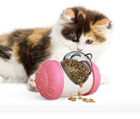 HKM-559187 Interactive Food-Leaking Cat Swing Toy - 14.6cm ABS Design for Dogs and Cats - Available in Multiple Colors