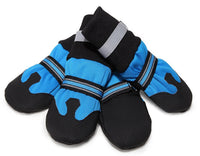 HKM-944211 Waterproof Lightweight Dog Boots for Large and Medium Dogs - Non-Slip Rubber Sole, Reflective Velcro Straps, Hand Washable