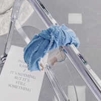 HKM-391443 Brushed Denim Knotted Headband for Women - Korean Style Fashion Accessory